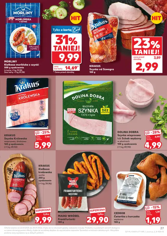 Kaufland - gazetka promocyjna Oferta Kaufland  do środy 28.01 - strona 27