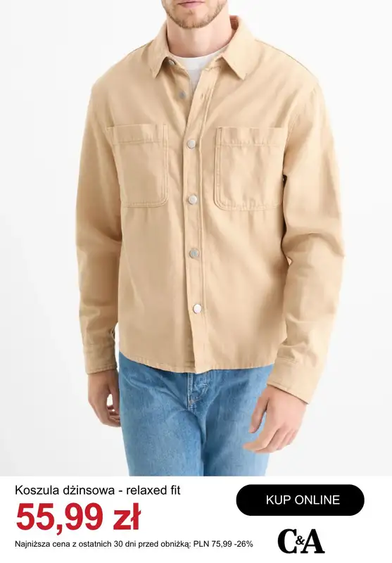 C&A - gazetka promocyjna Do -50% na odzież męską od wtorku 20.01  - strona 2