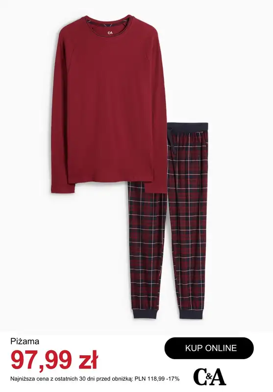C&A - gazetka promocyjna Do -50% na odzież męską od wtorku 20.01  - strona 10