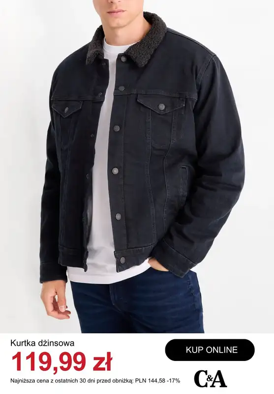 C&A - gazetka promocyjna Do -50% na odzież męską od wtorku 20.01  - strona 4