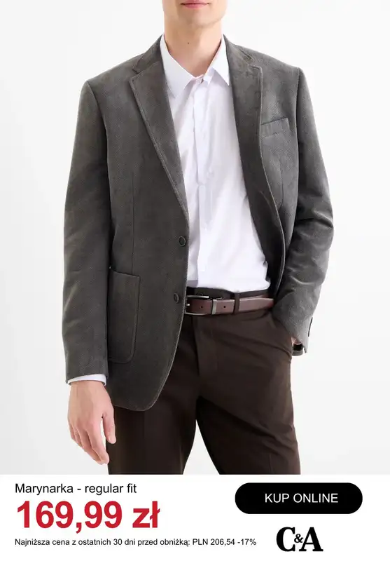 C&A - gazetka promocyjna Do -50% na odzież męską od wtorku 20.01  - strona 9