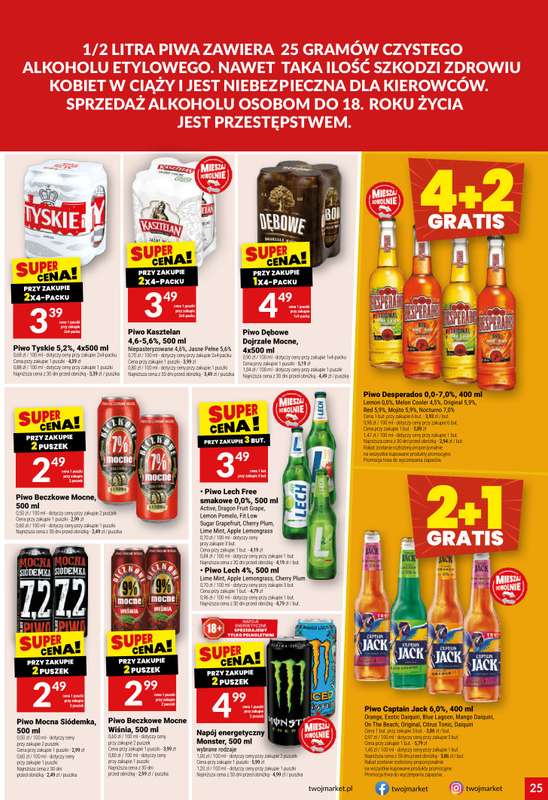 Twój Market - gazetka promocyjna Gazetka od środy 21.01 do wtorku 27.01 - strona 25