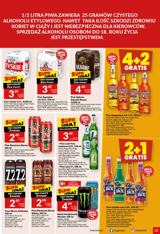 Twój Market - gazetka promocyjna Gazetka od środy 21.01 do wtorku 27.01 - strona 25