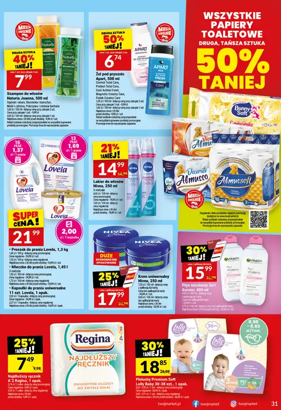 Twój Market - gazetka promocyjna Gazetka od środy 21.01 do wtorku 27.01 - strona 31