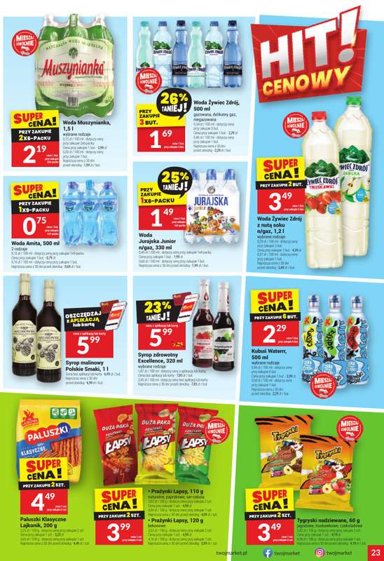 Twój Market - gazetka promocyjna Gazetka od środy 21.01 do wtorku 27.01 - strona 23