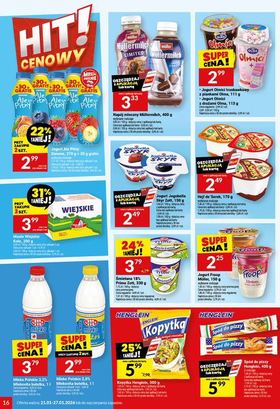 Twój Market - gazetka promocyjna Gazetka od środy 21.01 do wtorku 27.01 - strona 16