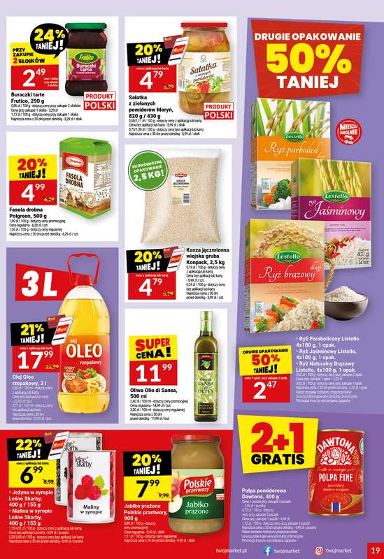 Twój Market - gazetka promocyjna Gazetka od środy 21.01 do wtorku 27.01 - strona 19