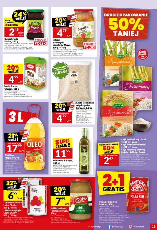 Twój Market - gazetka promocyjna Gazetka od środy 21.01 do wtorku 27.01 - strona 19