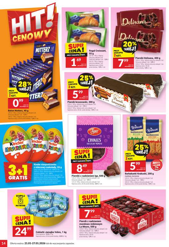 Twój Market - gazetka promocyjna Gazetka od środy 21.01 do wtorku 27.01 - strona 14