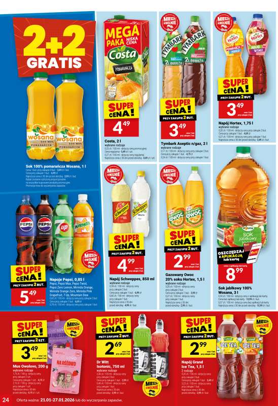 Twój Market - gazetka promocyjna Gazetka od środy 21.01 do wtorku 27.01 - strona 24