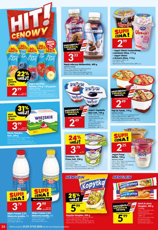 Twój Market - gazetka promocyjna Gazetka od środy 21.01 do wtorku 27.01 - strona 16