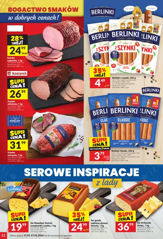 Twój Market - gazetka promocyjna Gazetka od środy 21.01 do wtorku 27.01 - strona 12
