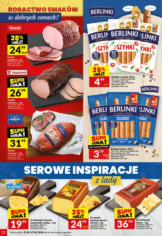 Twój Market - gazetka promocyjna Gazetka od środy 21.01 do wtorku 27.01 - strona 12