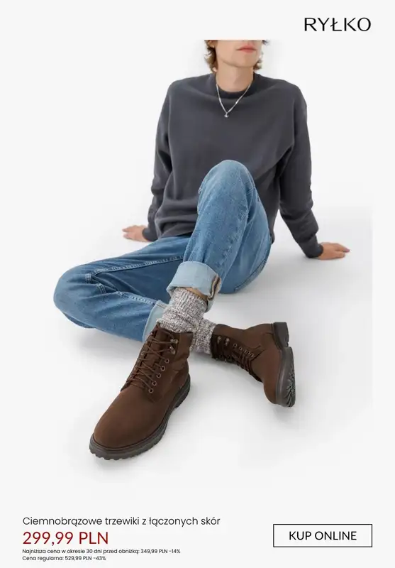 Ryłko - gazetka promocyjna Trzewiki męskie - PROMOCJE od wtorku 20.01  - strona 4