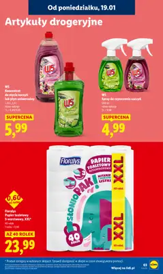 Lidl - gazetka promocyjna Oferta od poniedziałku od poniedziałku 19.01 do środy 21.01 - strona 63
