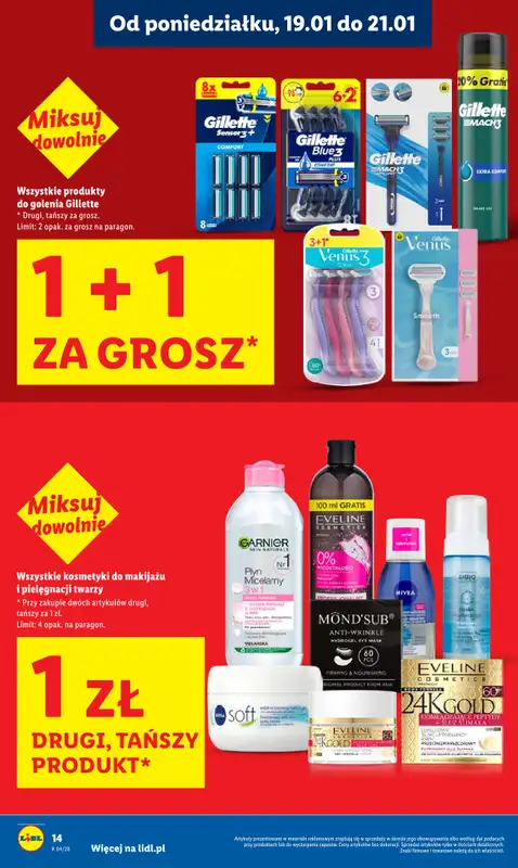 Lidl - gazetka promocyjna Oferta od poniedziałku od poniedziałku 19.01 do środy 21.01 - strona 14