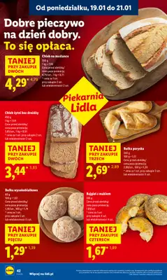 Lidl - gazetka promocyjna Oferta od poniedziałku od poniedziałku 19.01 do środy 21.01 - strona 42