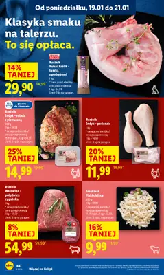 Lidl - gazetka promocyjna Oferta od poniedziałku od poniedziałku 19.01 do środy 21.01 - strona 44