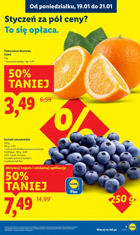 Lidl - gazetka promocyjna Oferta od poniedziałku od poniedziałku 19.01 do środy 21.01 - strona 7
