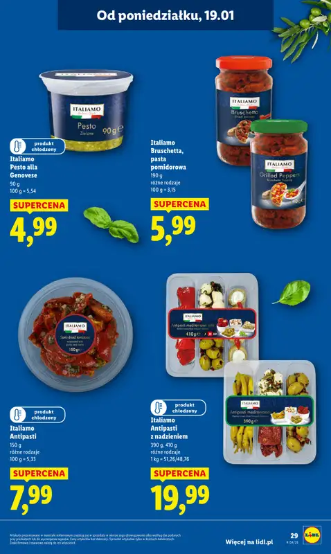Lidl - gazetka promocyjna Oferta od poniedziałku od poniedziałku 19.01 do środy 21.01 - strona 29