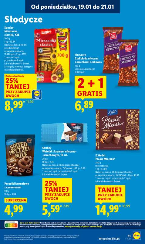 Lidl - gazetka promocyjna Oferta od poniedziałku od poniedziałku 19.01 do środy 21.01 - strona 51