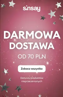 Sinsay - gazetka promocyjna Darmowa Dostawa od 70 PLN - sprawdź nowości od wtorku 20.01 