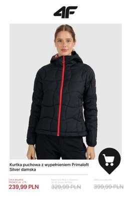Kurtka puchowa z wypełnieniem Primaloft Silver damska