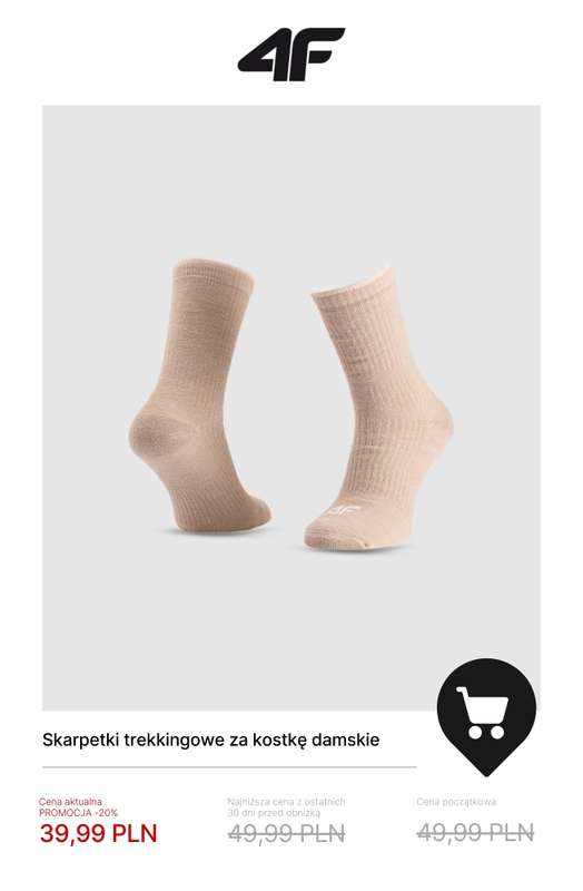 4F - gazetka promocyjna Zimowy trekking do -50% od wtorku 20.01  - strona 6