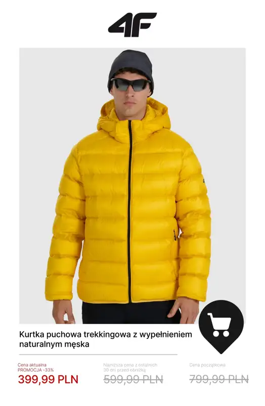 4F - gazetka promocyjna Zimowy trekking do -50% od wtorku 20.01  - strona 13
