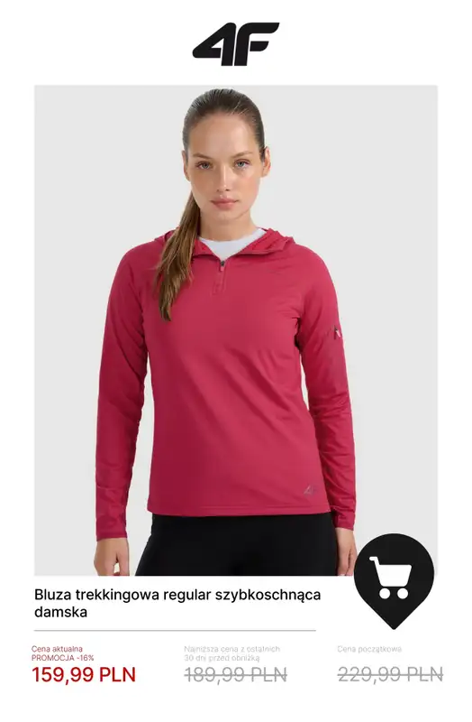 4F - gazetka promocyjna Zimowy trekking do -50% od wtorku 20.01  - strona 10