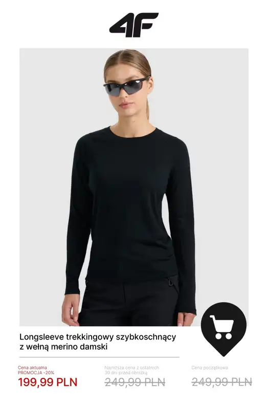 4F - gazetka promocyjna Zimowy trekking do -50% od wtorku 20.01  - strona 14