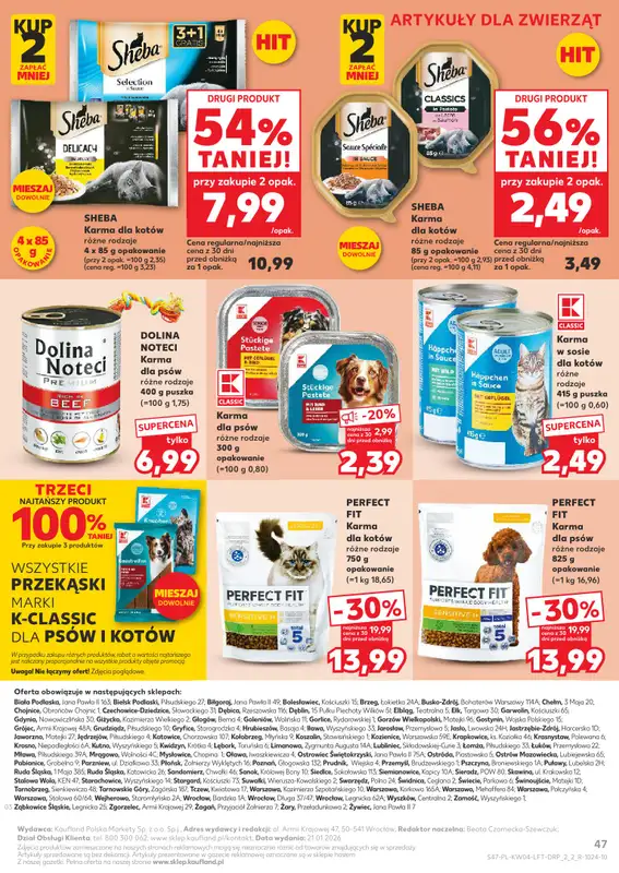 Kaufland - gazetka promocyjna Oferta Kaufland od czwartku 22.01 do środy 28.01 - strona 47