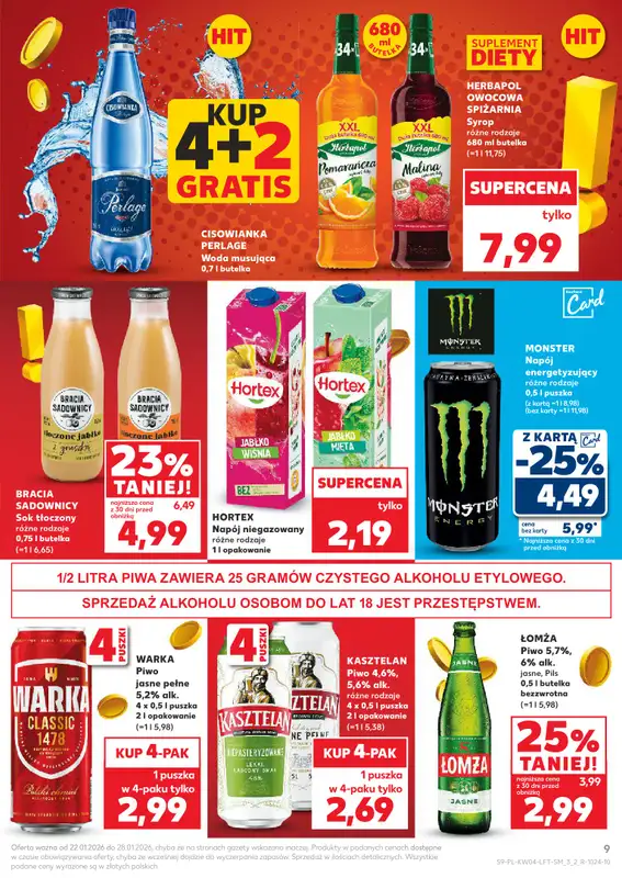 Kaufland - gazetka promocyjna Oferta Kaufland od czwartku 22.01 do środy 28.01 - strona 9
