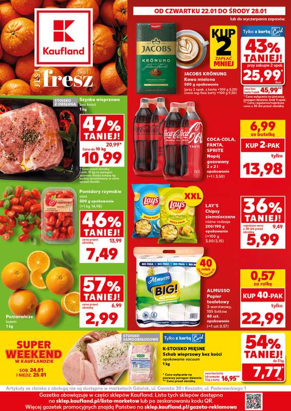 Kaufland - gazetka promocyjna Oferta Kaufland od czwartku 22.01 do środy 28.01