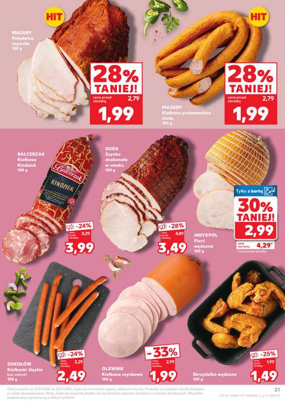 Kaufland - gazetka promocyjna Oferta Kaufland od czwartku 22.01 do środy 28.01 - strona 21