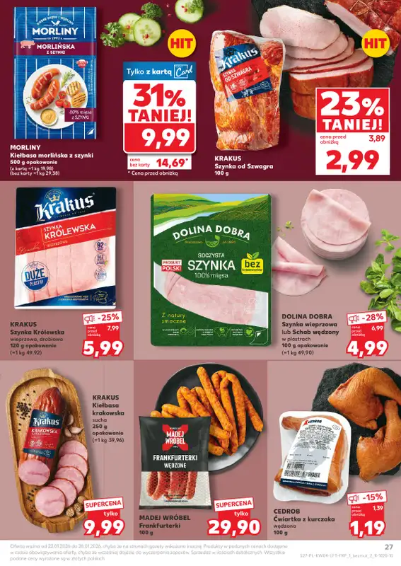 Kaufland - gazetka promocyjna Oferta Kaufland  do środy 28.01 - strona 27