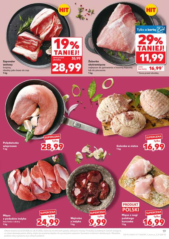 Kaufland - gazetka promocyjna Oferta Kaufland od czwartku 22.01 do środy 28.01 - strona 19
