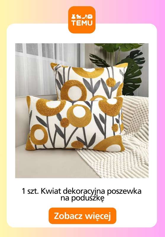 Temu - gazetka promocyjna Dekoracje kanapy i sofy od wtorku 20.01  - strona 4