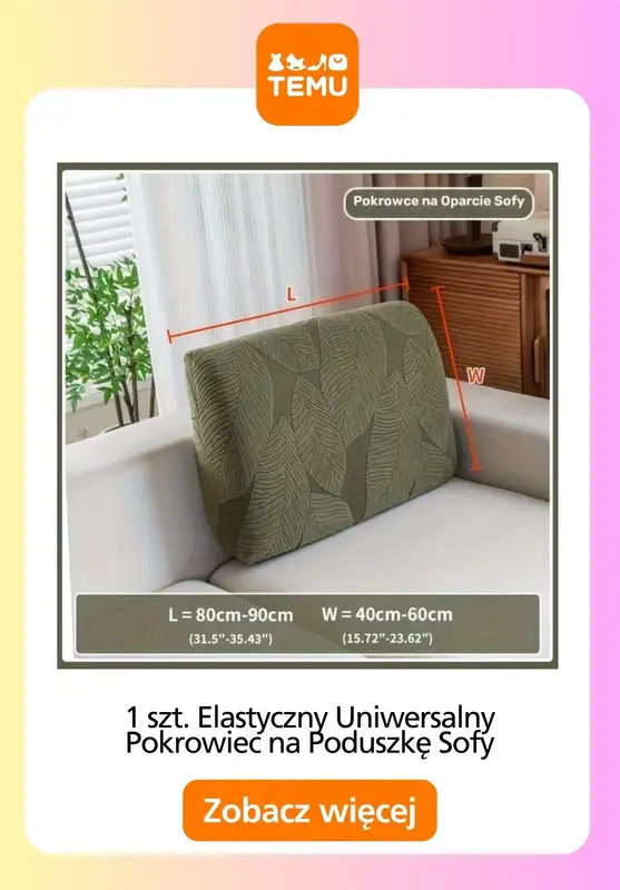 Temu - gazetka promocyjna Dekoracje kanapy i sofy od wtorku 20.01  - strona 2