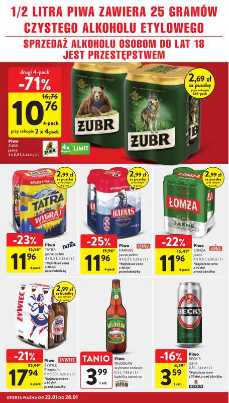 Intermarche - gazetka promocyjna Gazetka od czwartku 22.01 do środy 28.01 - strona 34