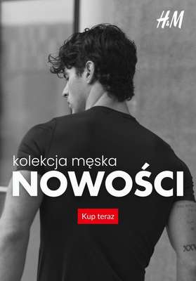 H&M - gazetka promocyjna NOWOŚCI kolekcja męska od wtorku 20.01 