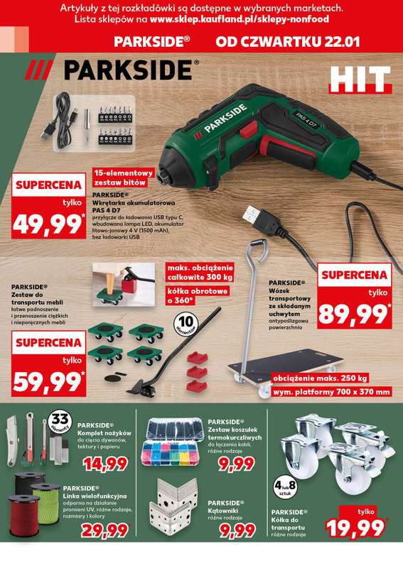 Kaufland - gazetka promocyjna Oferta Kaufland - Non Food od czwartku 22.01 do środy 28.01 - strona 12