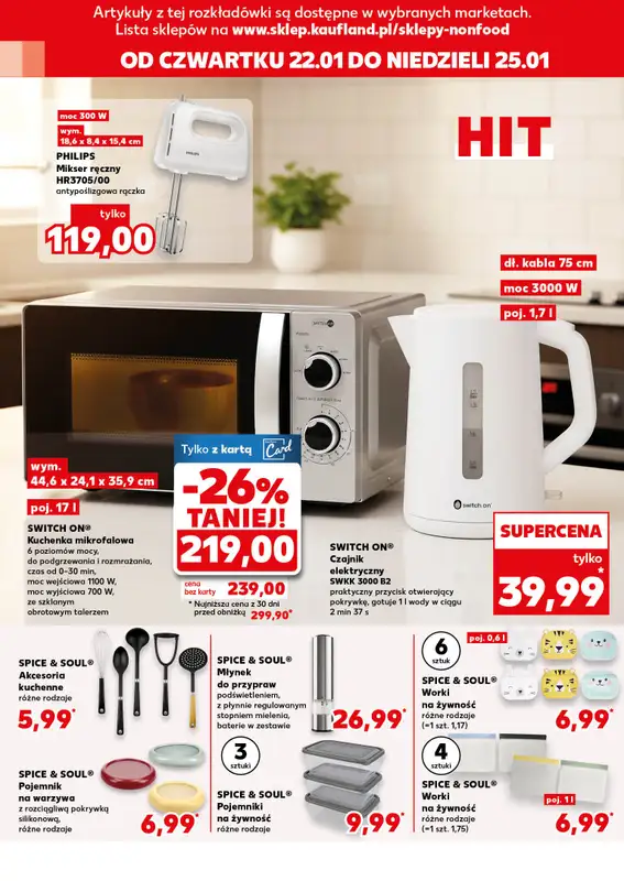 Kaufland - gazetka promocyjna Oferta Kaufland - Non Food  do środy 28.01 - strona 10