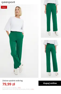 Greenpoint - gazetka promocyjna Spodnie do -50% od wtorku 20.01  - strona 9