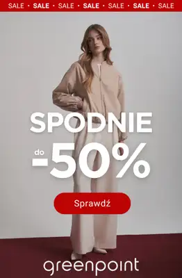 Greenpoint - gazetka promocyjna Spodnie do -50% od wtorku 20.01 