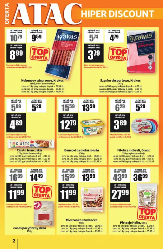 Auchan - gazetka promocyjna Gazetka ATAC Hiper Discount od piątku 02.01 do środy 21.01 - strona 2