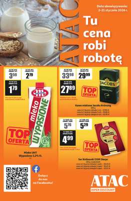 Auchan - gazetka promocyjna Gazetka ATAC Hiper Discount od piątku 02.01 do środy 21.01