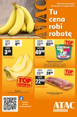 Auchan - gazetka promocyjna Gazetka ATAC Hiper Discount od czwartku 22.01 do środy 11.02