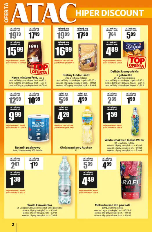 Auchan - gazetka promocyjna Gazetka ATAC Hiper Discount od czwartku 22.01 do środy 11.02 - strona 2