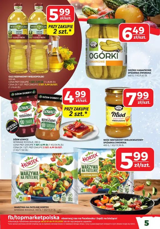 Top Market - gazetka promocyjna Gazetka od czwartku 22.01 do niedzieli 01.02 - strona 5
